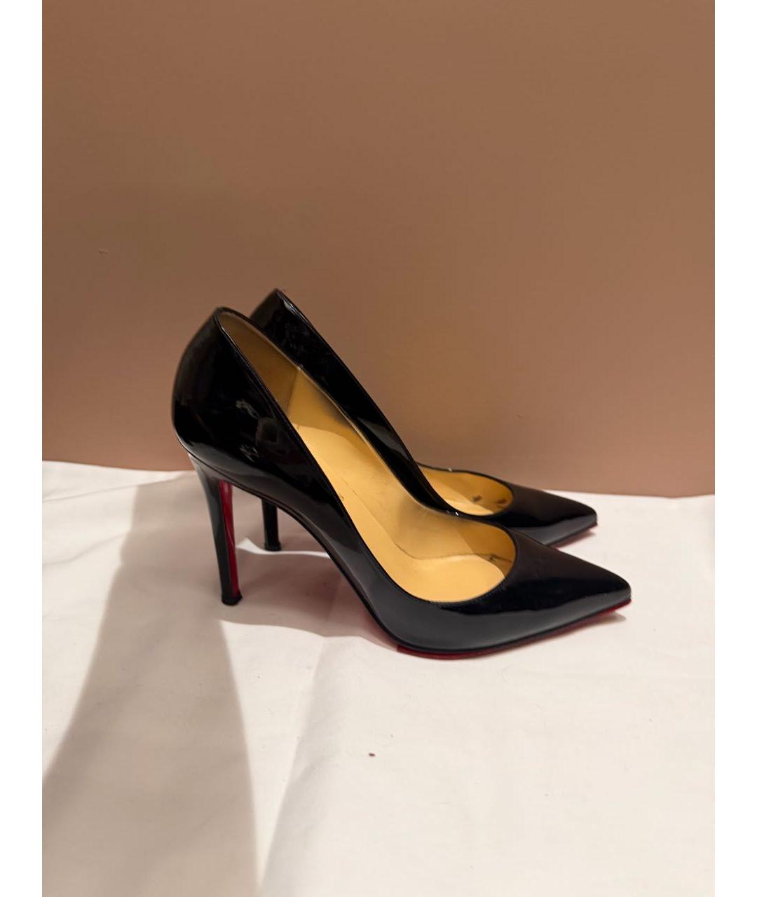 CHRISTIAN LOUBOUTIN Черные туфли из лакированной кожи, фото 5