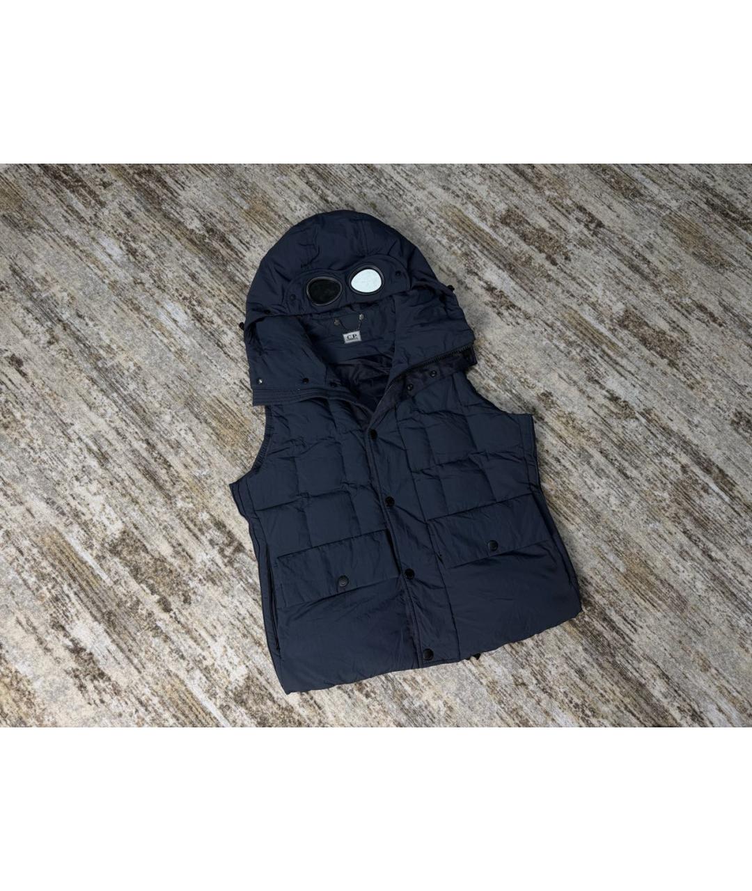CP COMPANY Антрацитовый нейлоновый жилет, фото 9