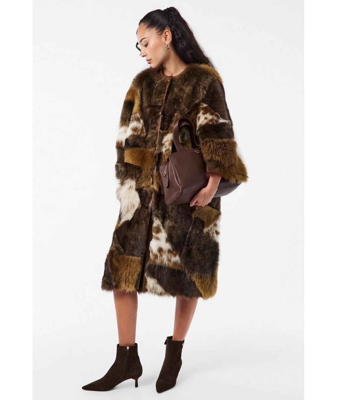 PRADA Коричневая кожаная шуба, фото 2