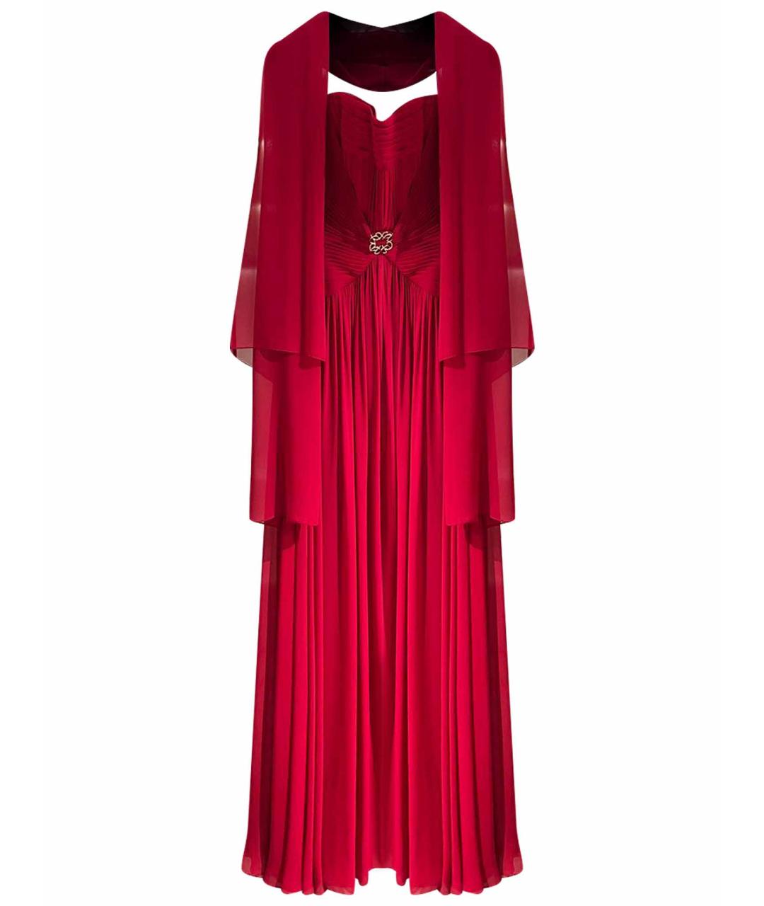 ELIE SAAB Красное шелковое вечернее платье, фото 1