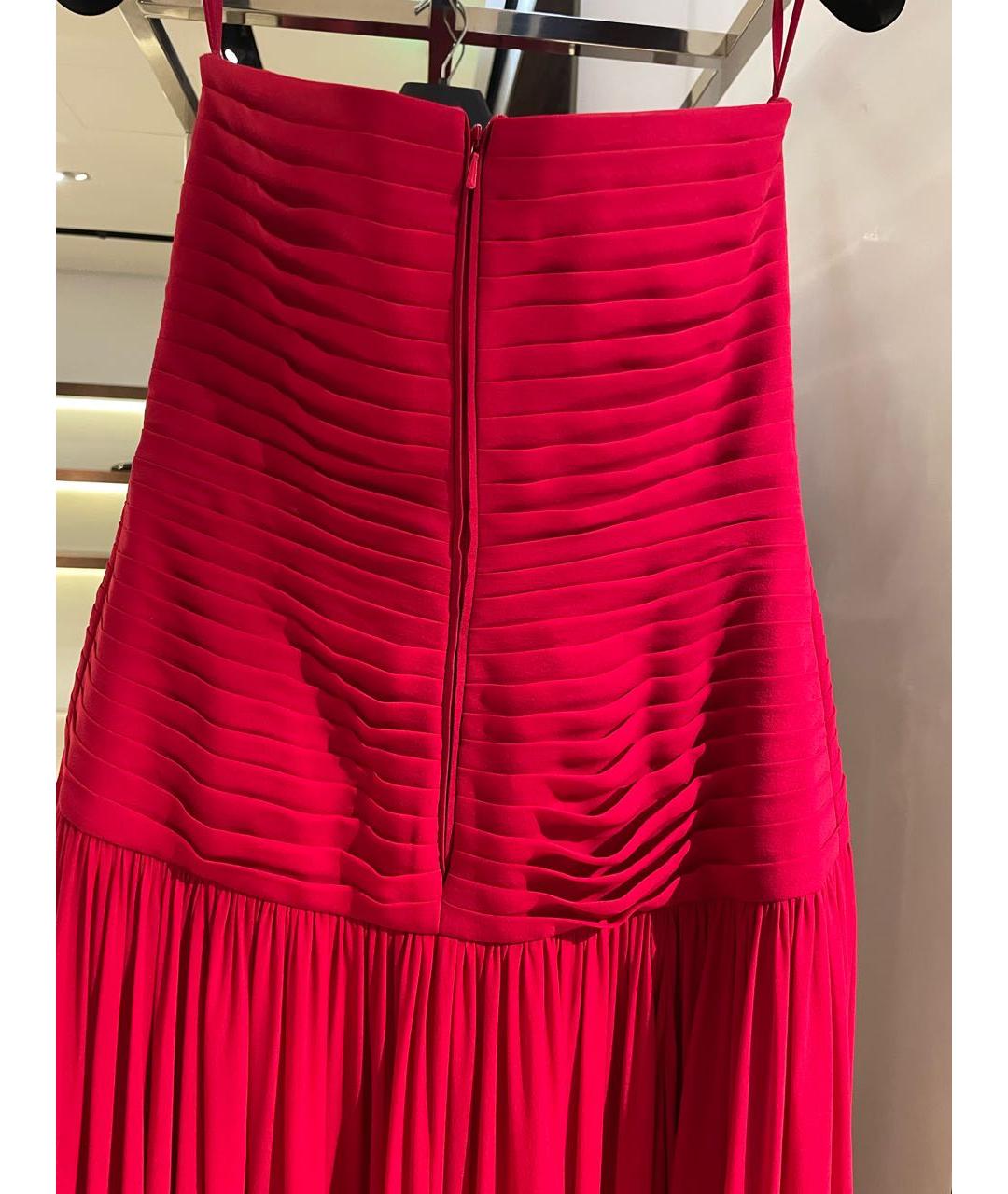 ELIE SAAB Красное шелковое вечернее платье, фото 2