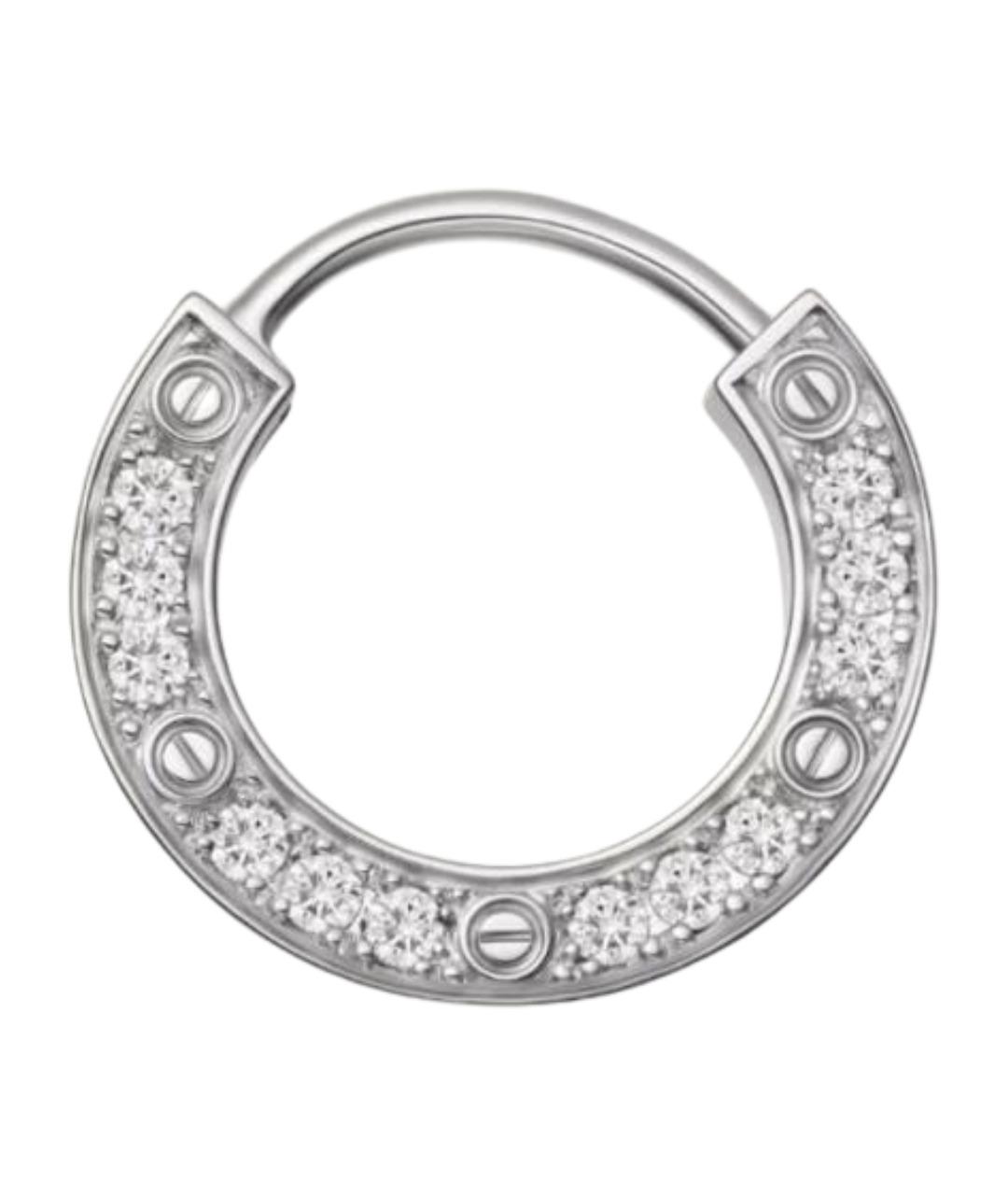 CARTIER Серебряные серьги из белого золота, фото 1