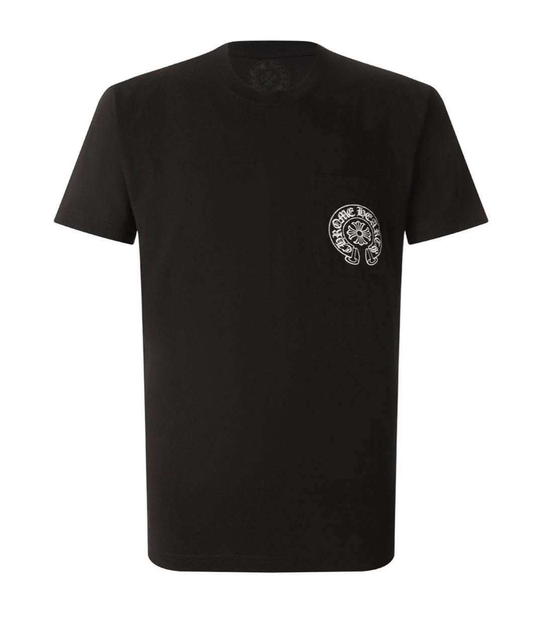 CHROME HEARTS Черная хлопковая футболка, фото 1
