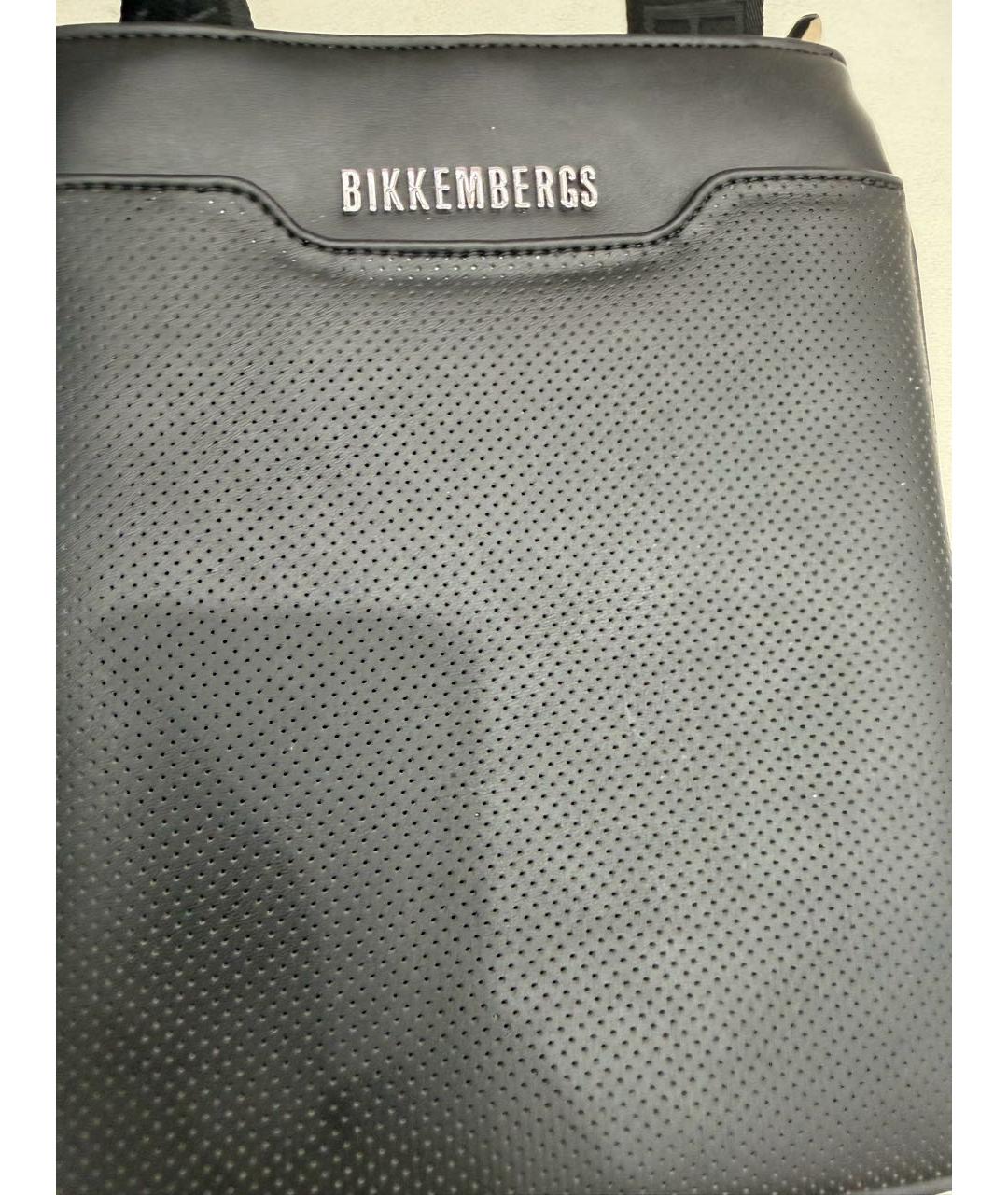 BIKKEMBERGS Черная сумка на плечо, фото 3