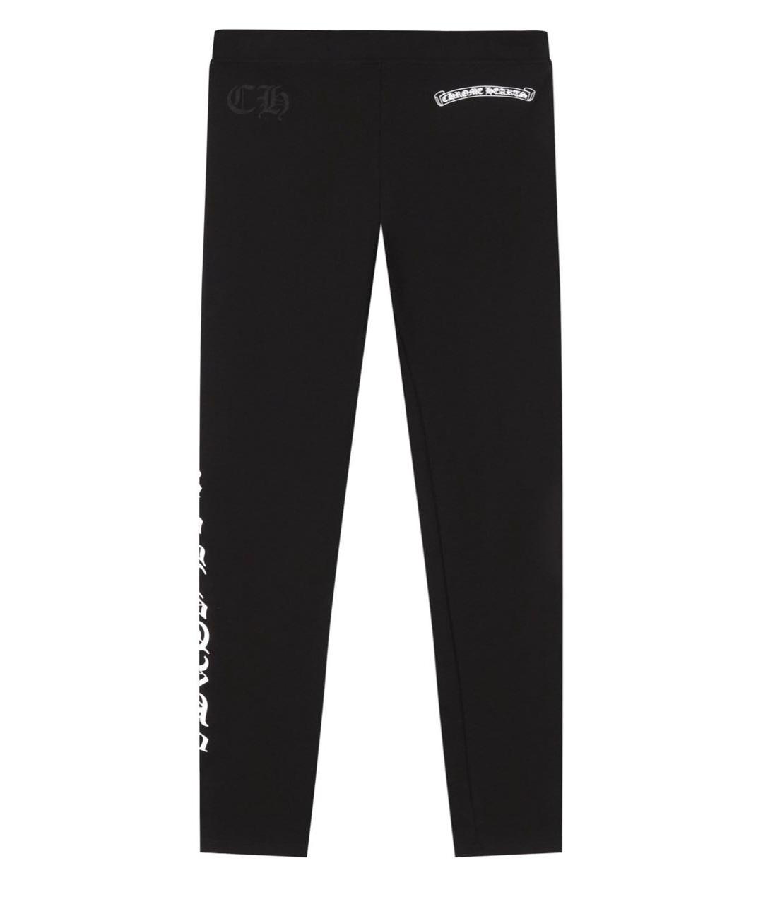 CHROME HEARTS Черные хлопковые леггинсы и велосипедки, фото 1