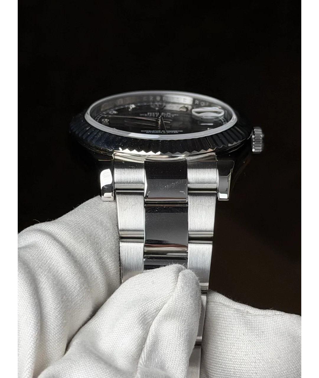 ROLEX Серые часы из белого золота, фото 4
