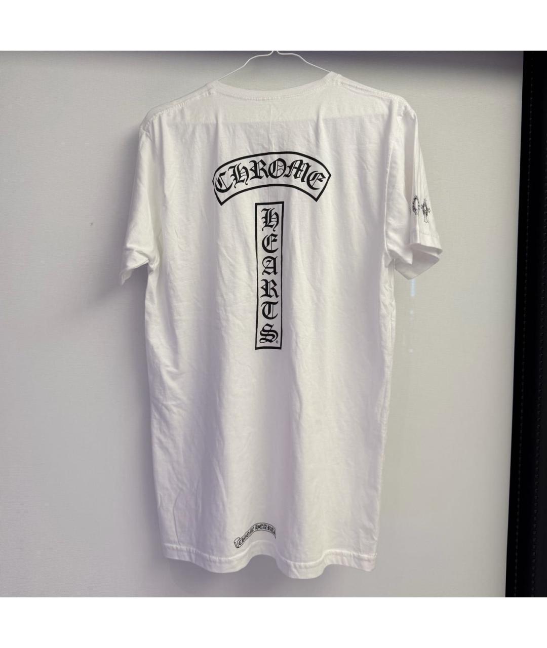 CHROME HEARTS Белая хлопковая футболка, фото 3
