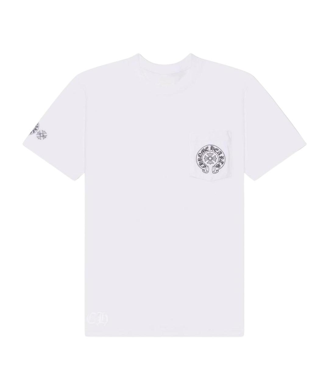 CHROME HEARTS Белая хлопковая футболка, фото 1