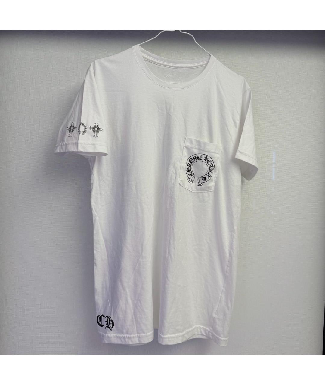 CHROME HEARTS Белая хлопковая футболка, фото 2