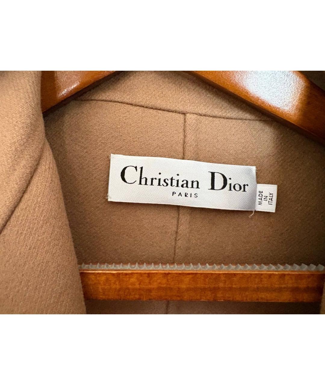 CHRISTIAN DIOR Бежевое пальто, фото 3