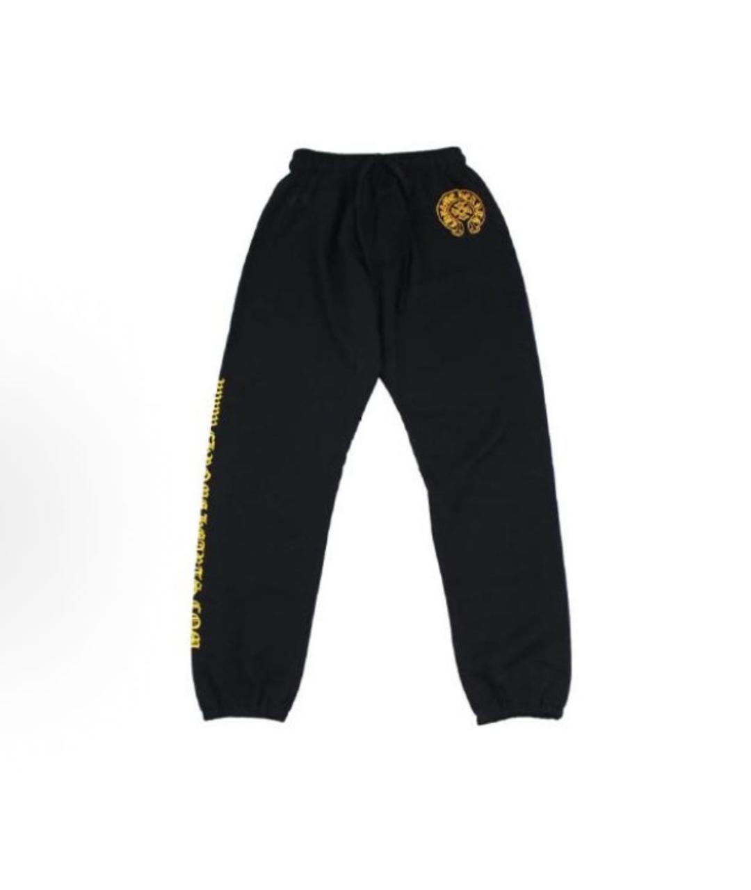 CHROME HEARTS Черные хлопковые брюки узкие, фото 7