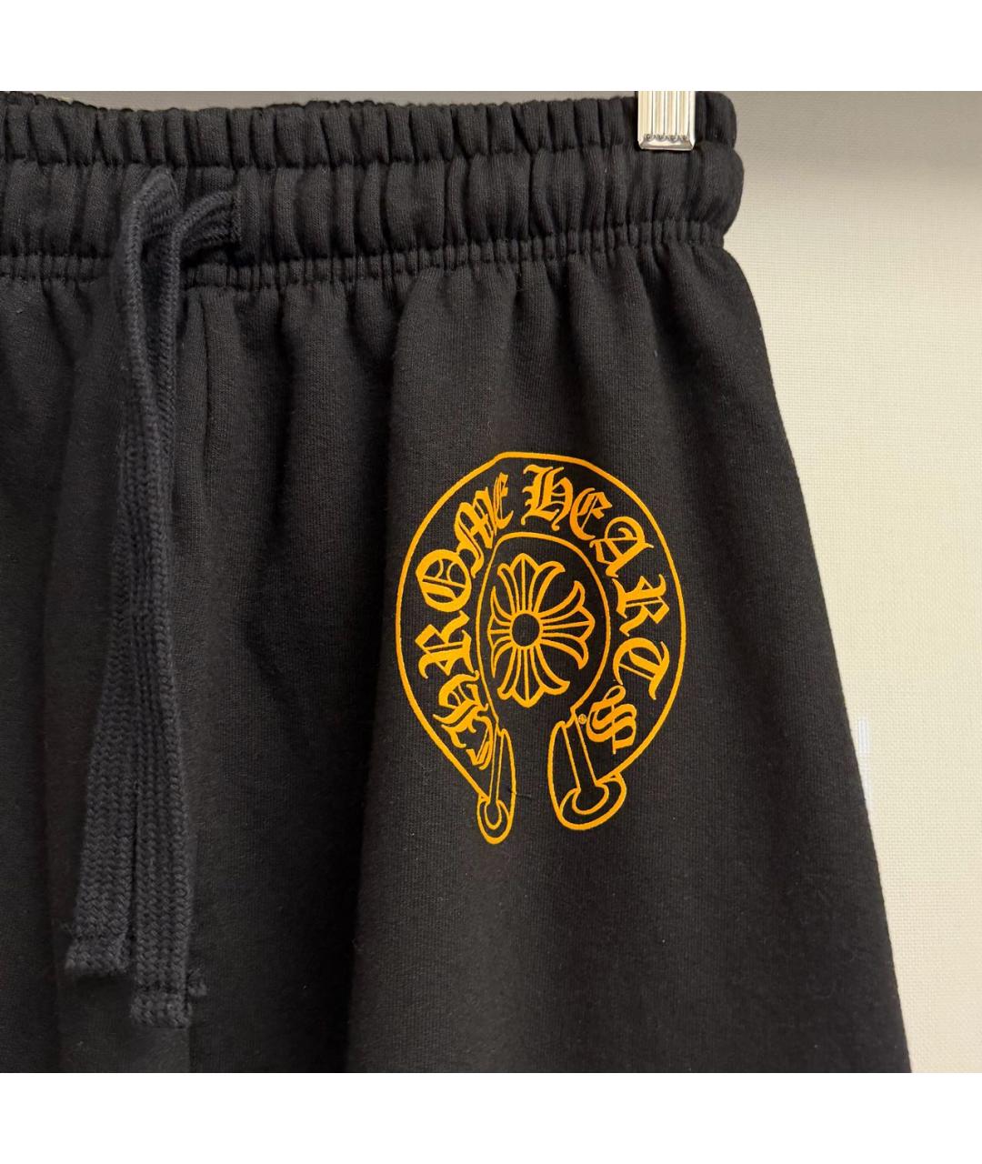 CHROME HEARTS Черные хлопковые брюки узкие, фото 3