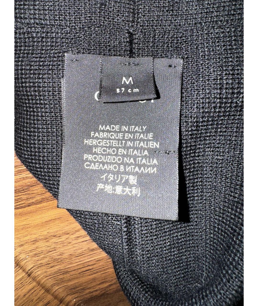 GUCCI Черная шерстяная повязка на голову, фото 3
