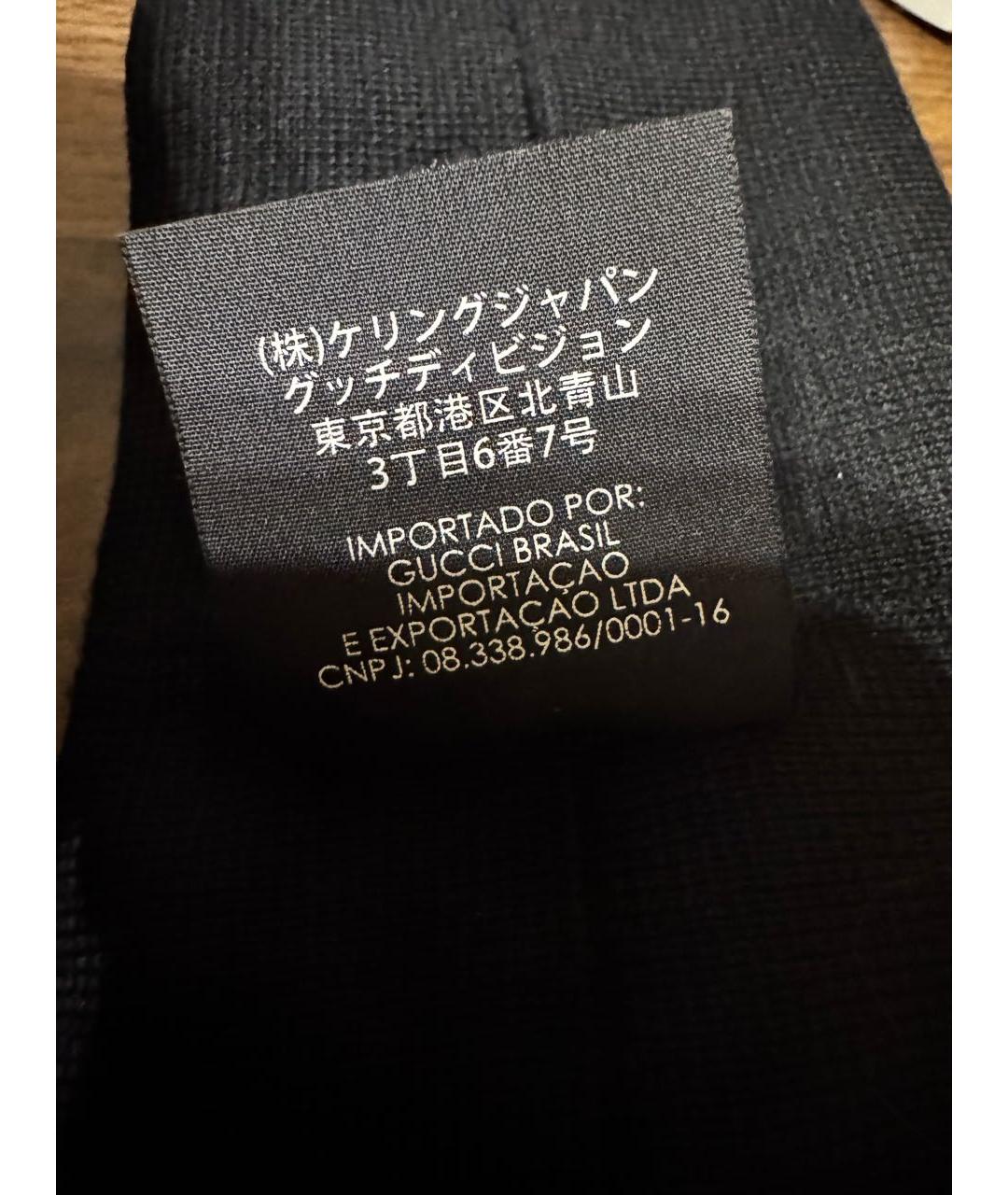 GUCCI Черная шерстяная повязка на голову, фото 4
