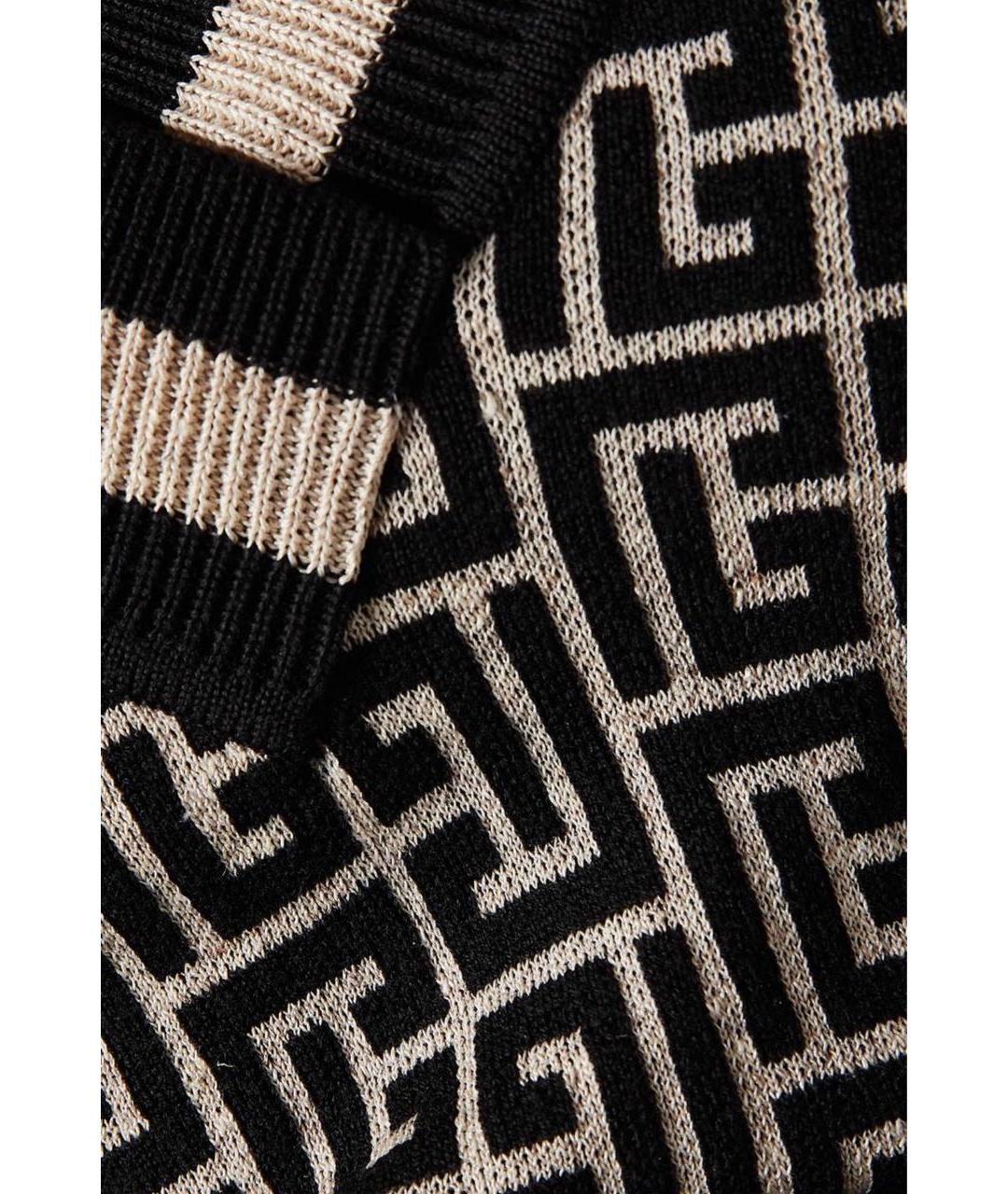 BALMAIN Черный шерстяной джемпер / свитер, фото 4