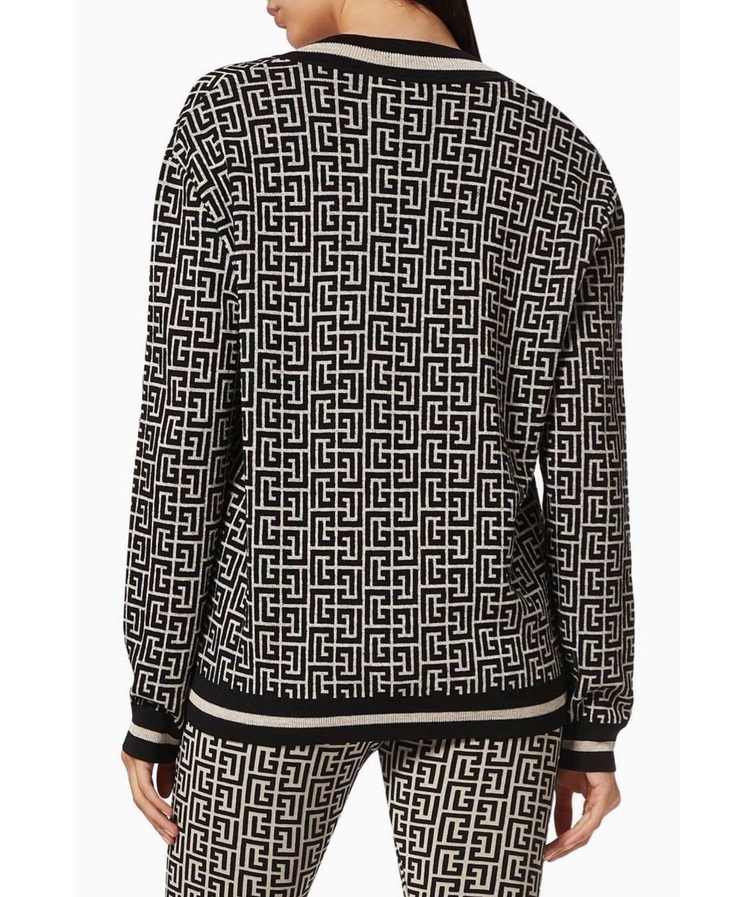 BALMAIN Черный шерстяной джемпер / свитер, фото 3