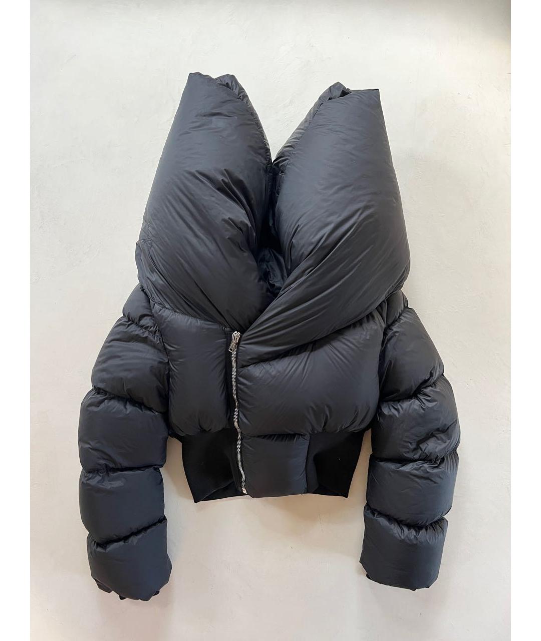 RICK OWENS Черный нейлоновый пуховик, фото 6