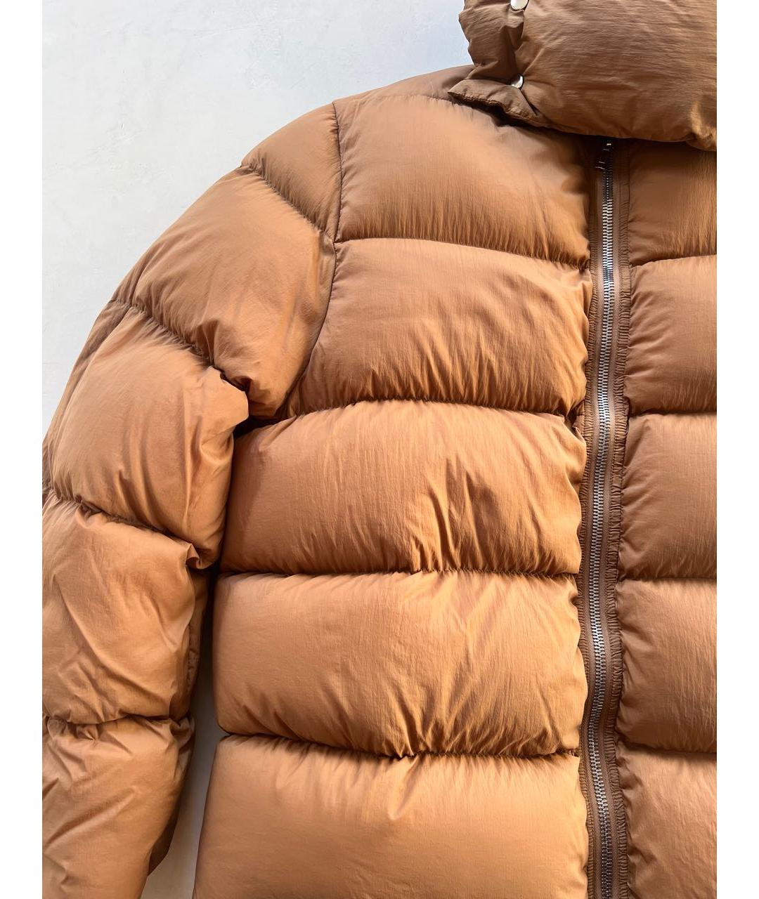RICK OWENS Горчичный синтетический пуховик, фото 4
