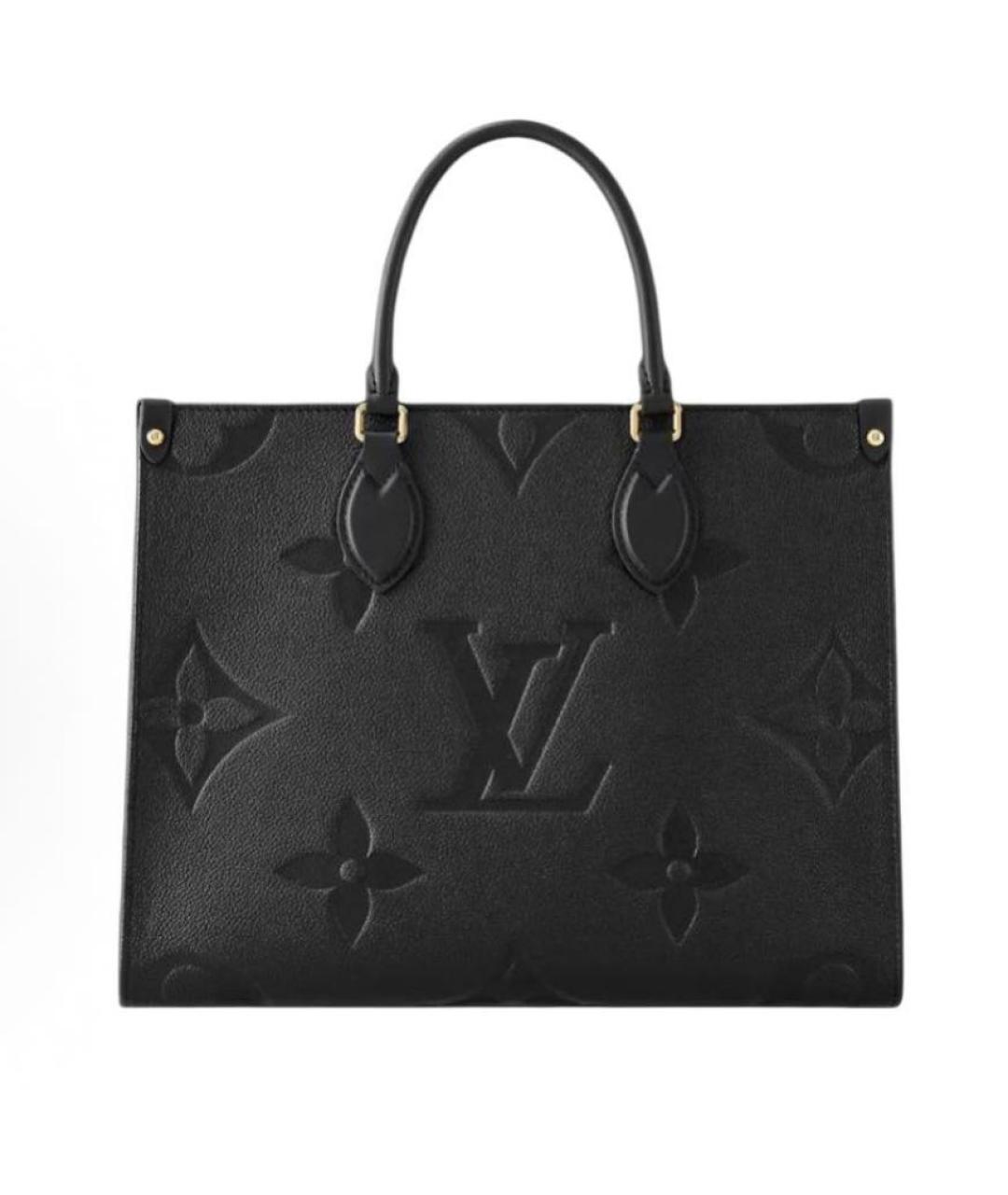 LOUIS VUITTON Черная кожаная сумка через плечо, фото 5