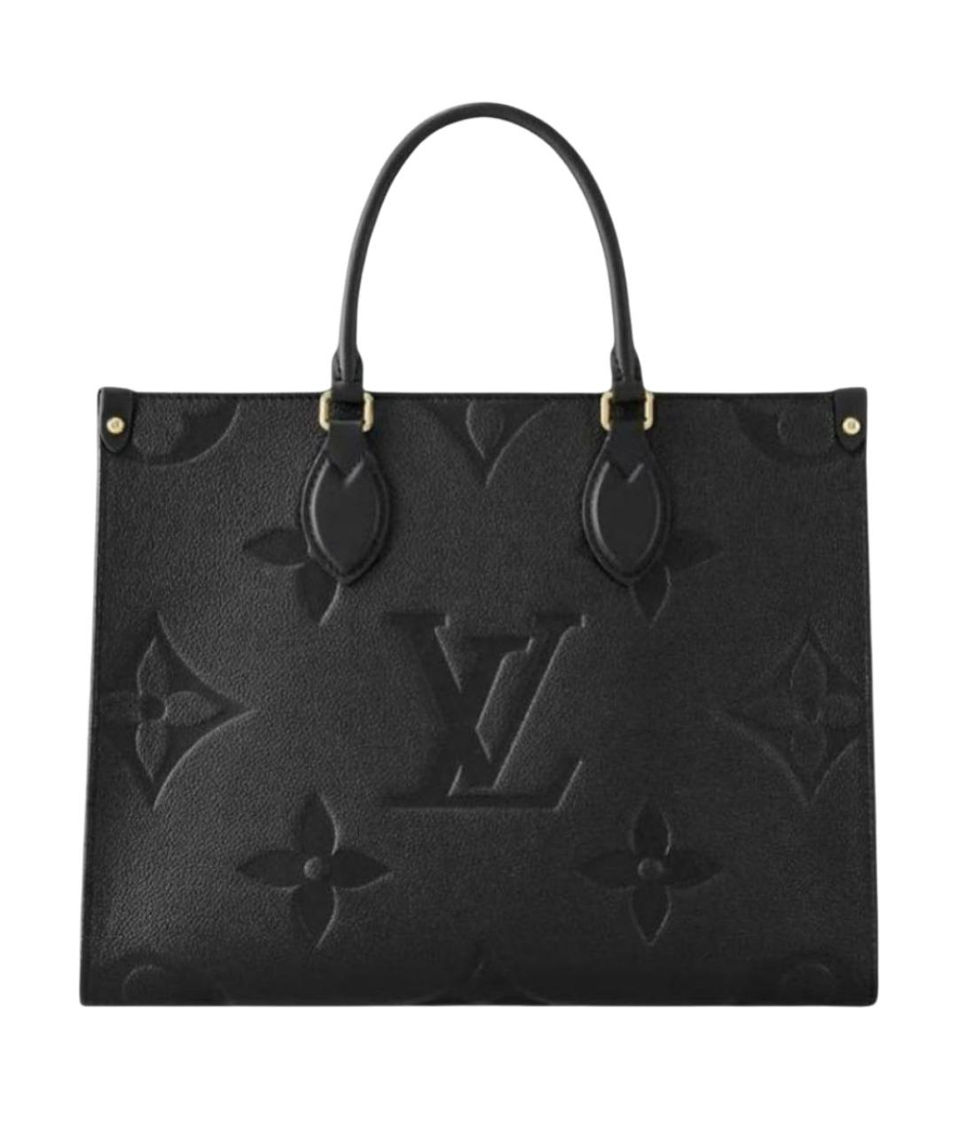 LOUIS VUITTON Черная кожаная сумка через плечо, фото 1