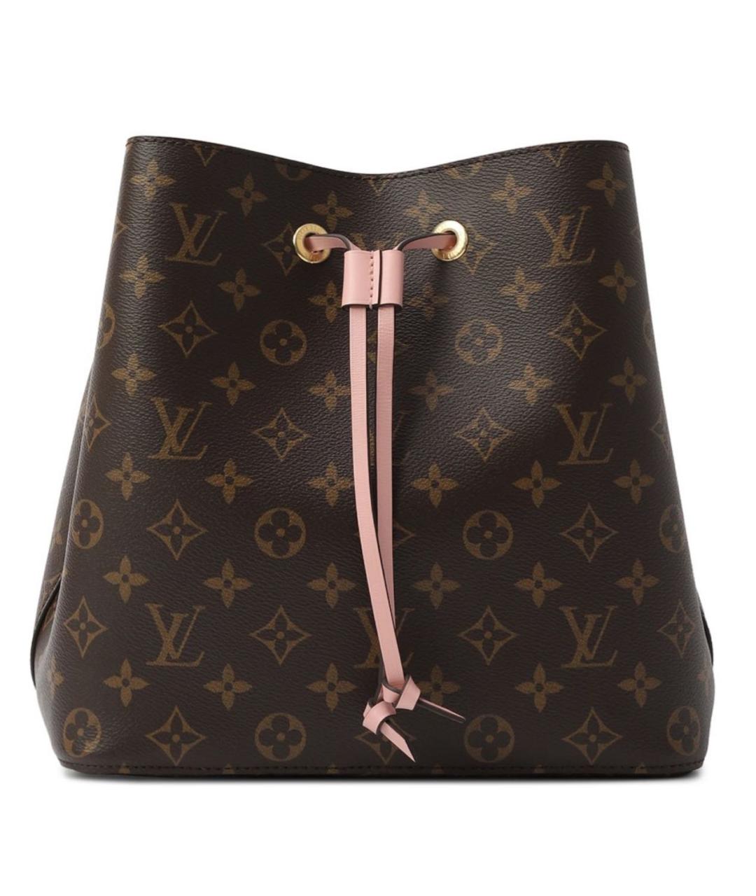 LOUIS VUITTON Коричневая сумка через плечо из канвы, фото 2