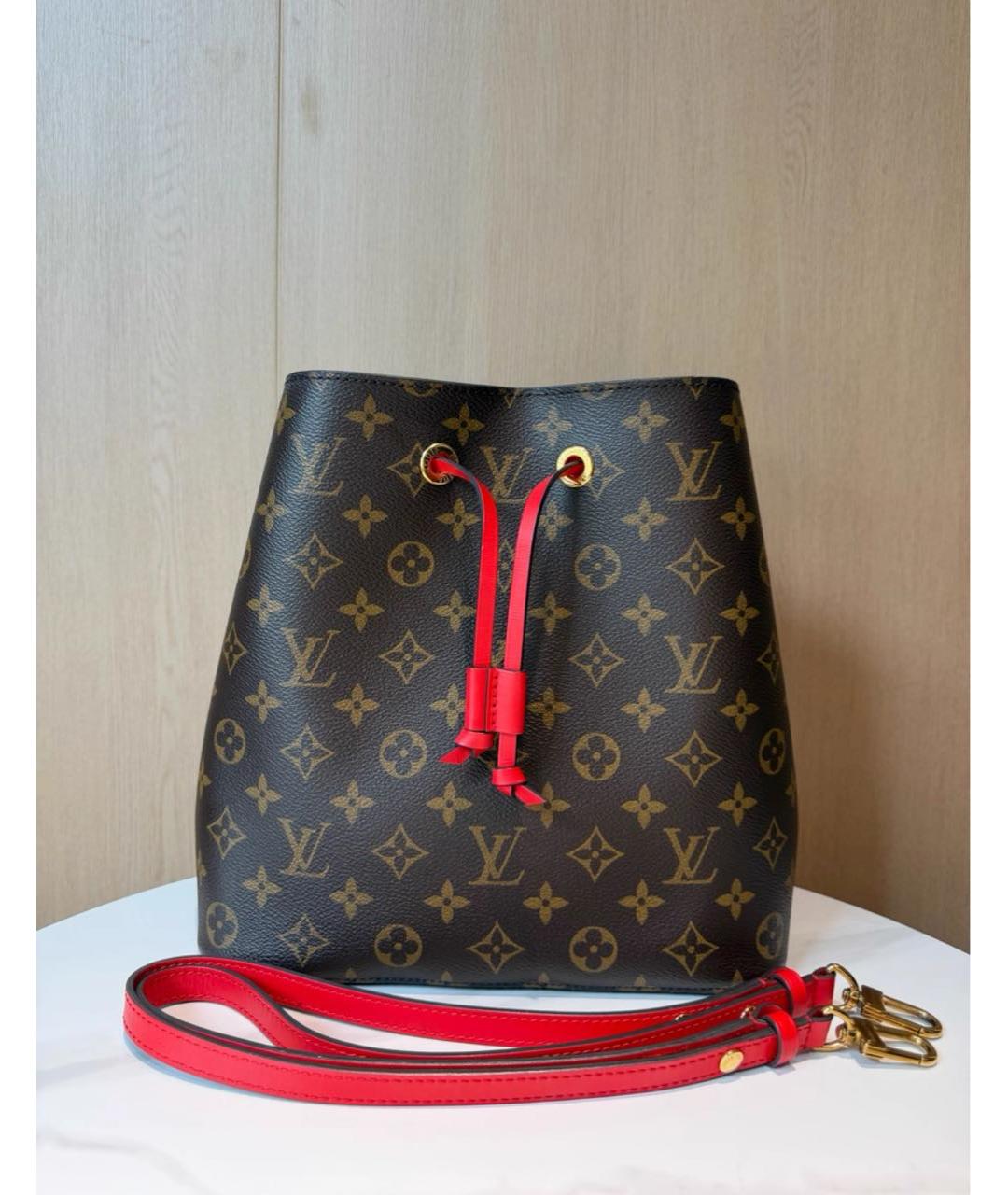 LOUIS VUITTON Коричневая сумка через плечо из канвы, фото 7