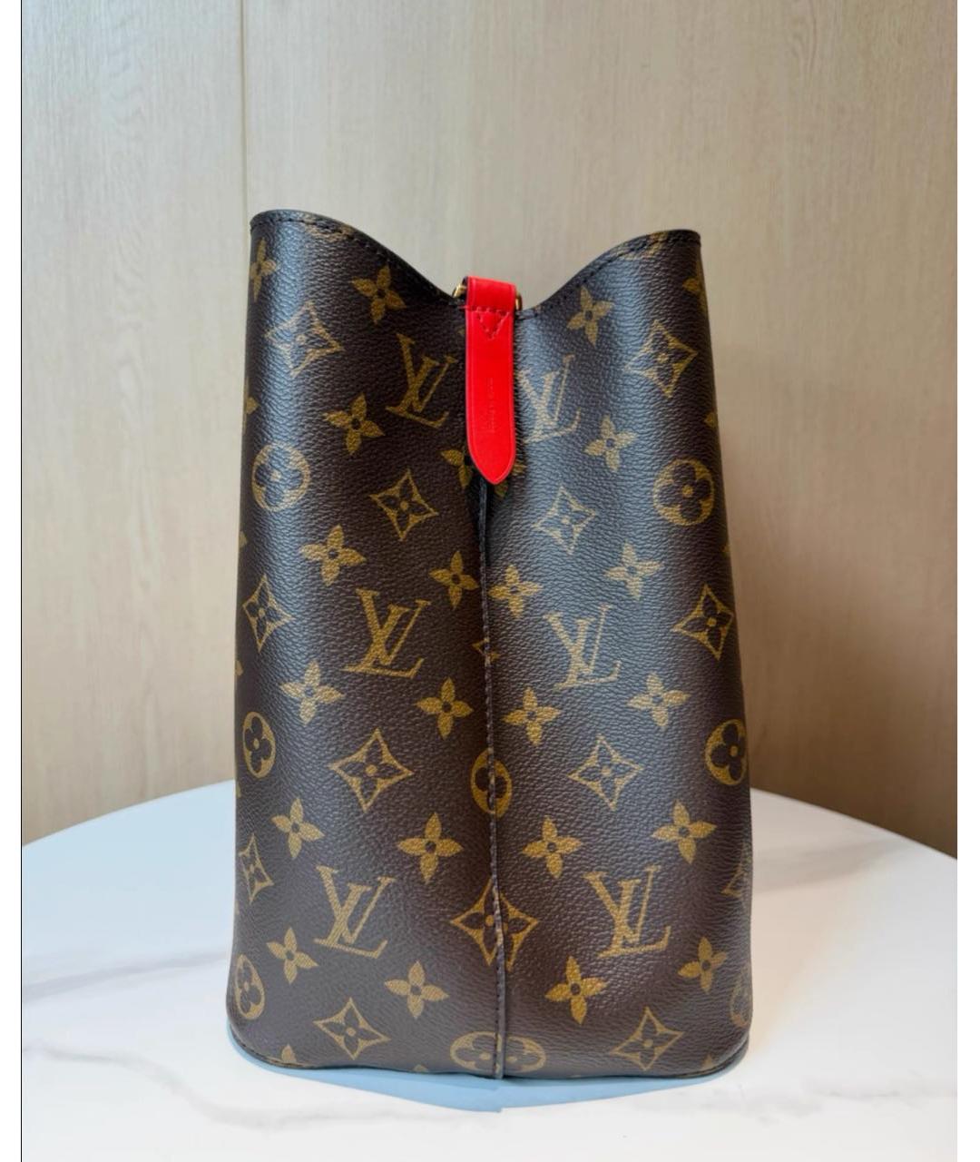 LOUIS VUITTON Коричневая сумка через плечо из канвы, фото 4