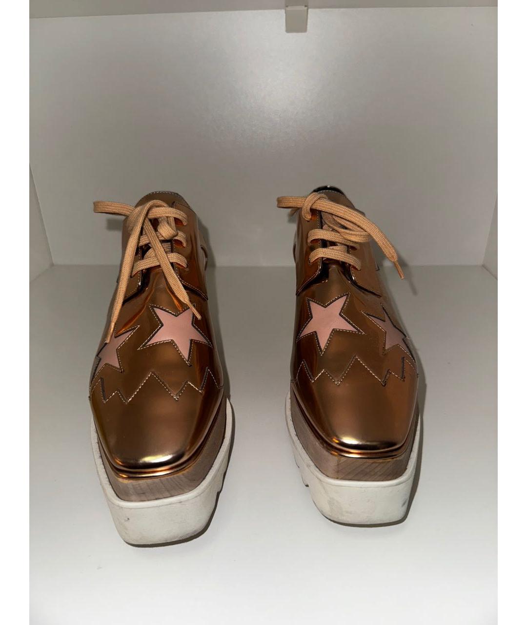 STELLA MCCARTNEY Розовые кожаные брогги и оксфорды, фото 2