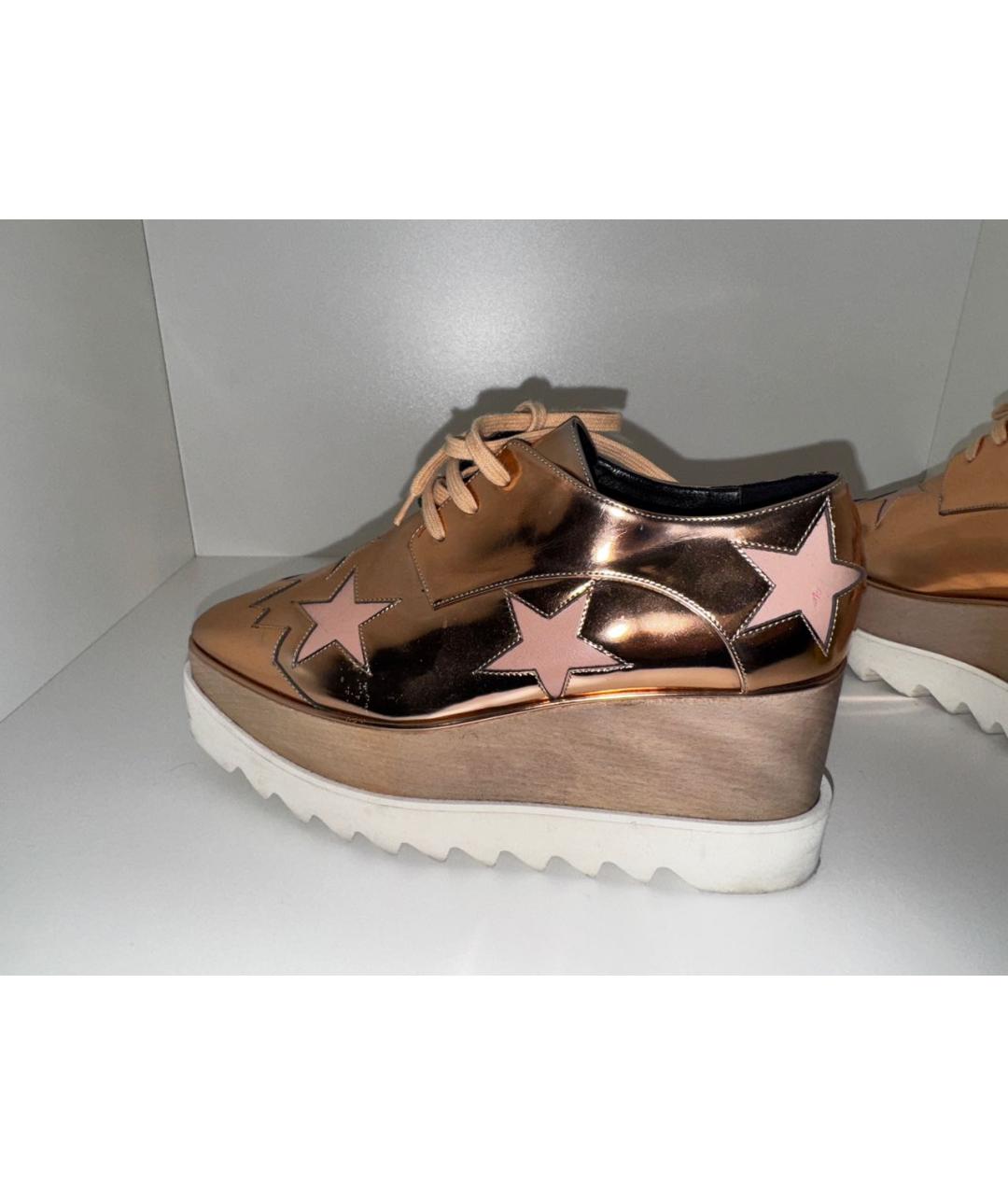 STELLA MCCARTNEY Розовые кожаные брогги и оксфорды, фото 5
