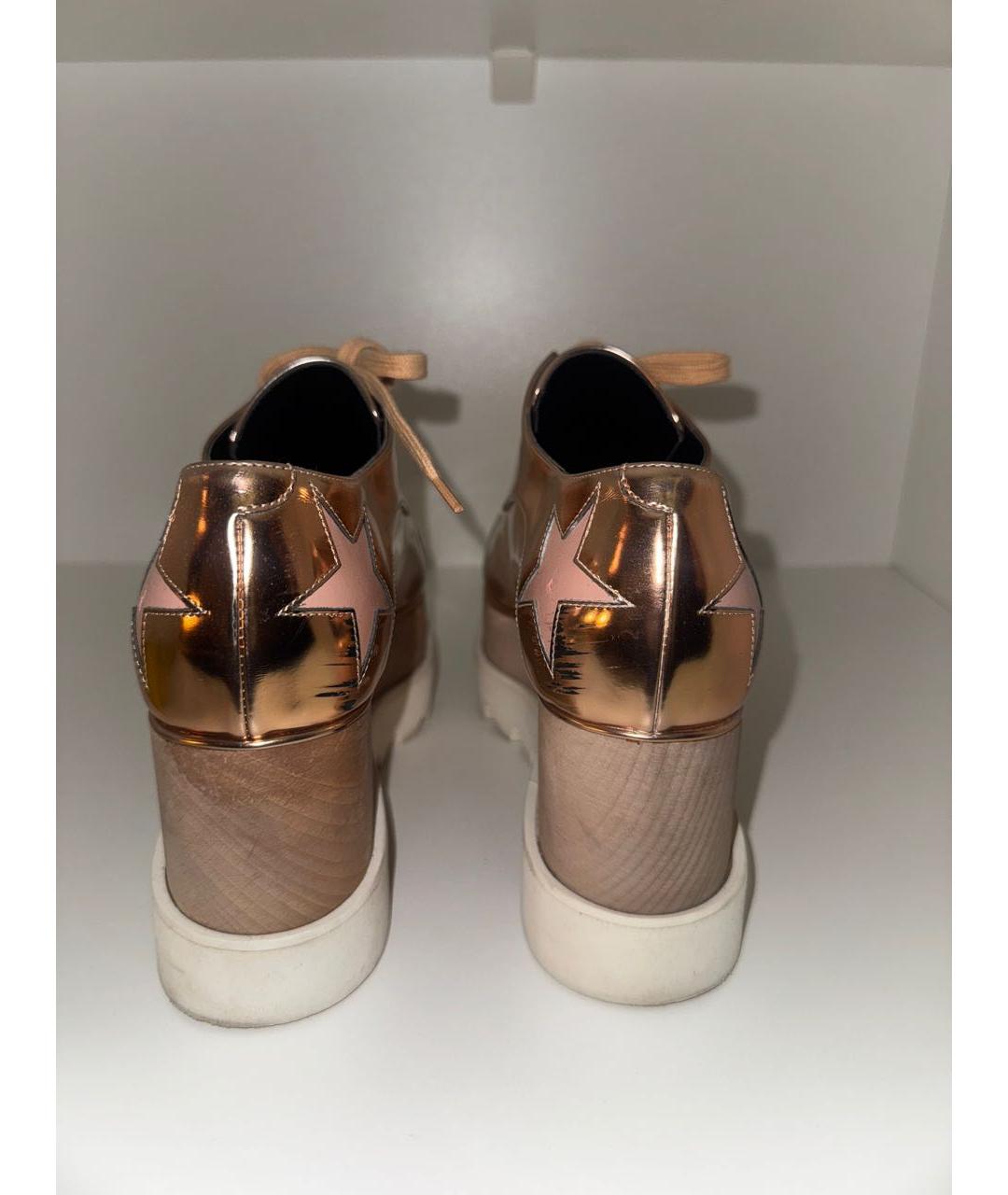 STELLA MCCARTNEY Розовые кожаные брогги и оксфорды, фото 4