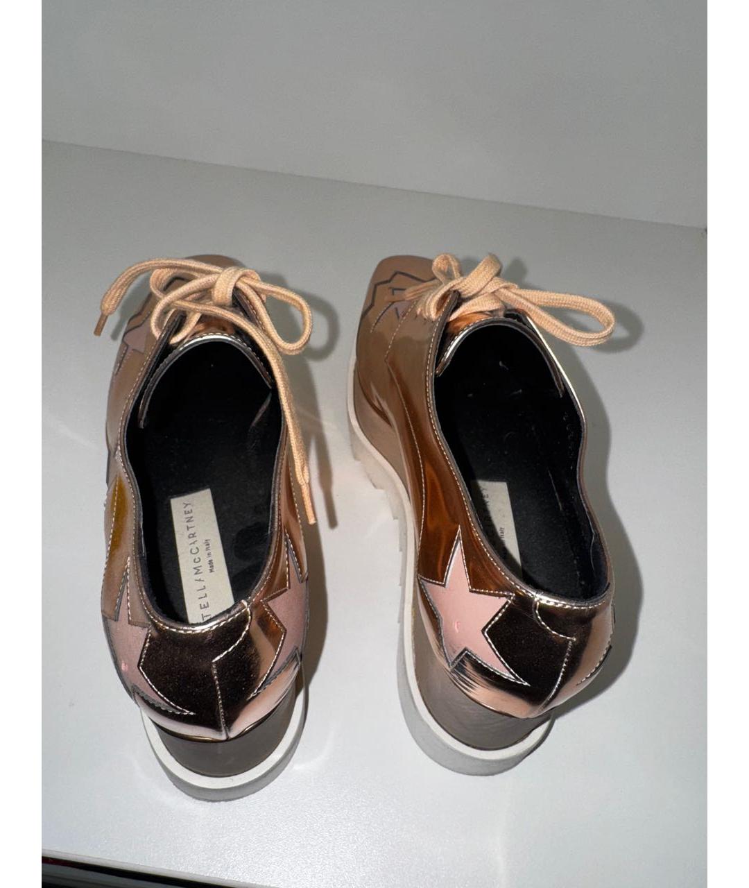 STELLA MCCARTNEY Розовые кожаные брогги и оксфорды, фото 3