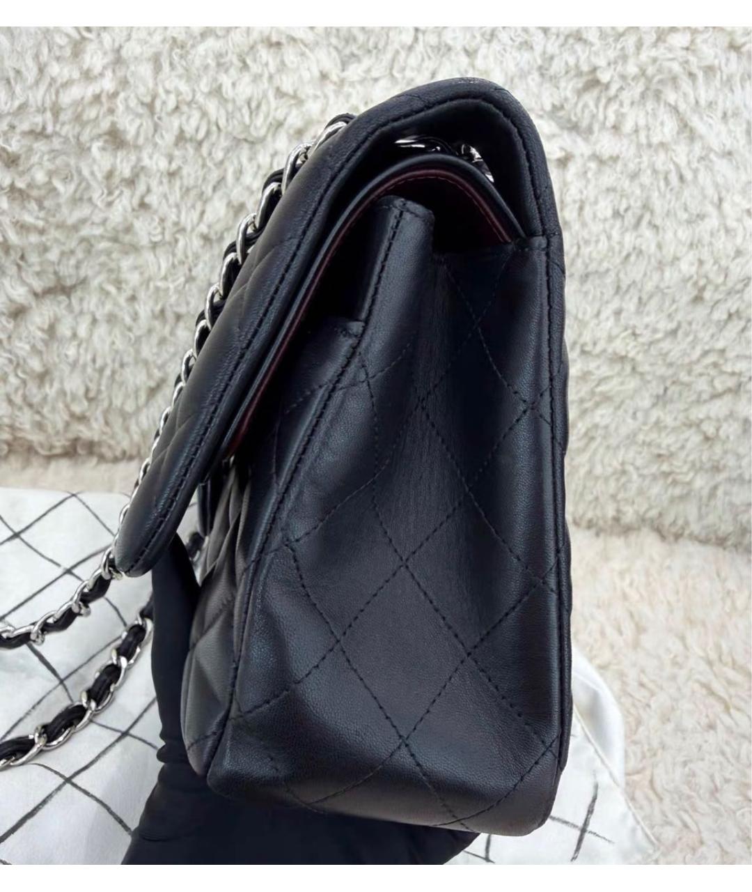 CHANEL Черная кожаная сумка через плечо, фото 4
