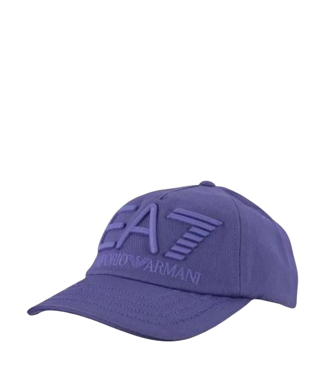 EMPORIO ARMANI Фиолетовая хлопковая кепка/бейсболка, фото 1