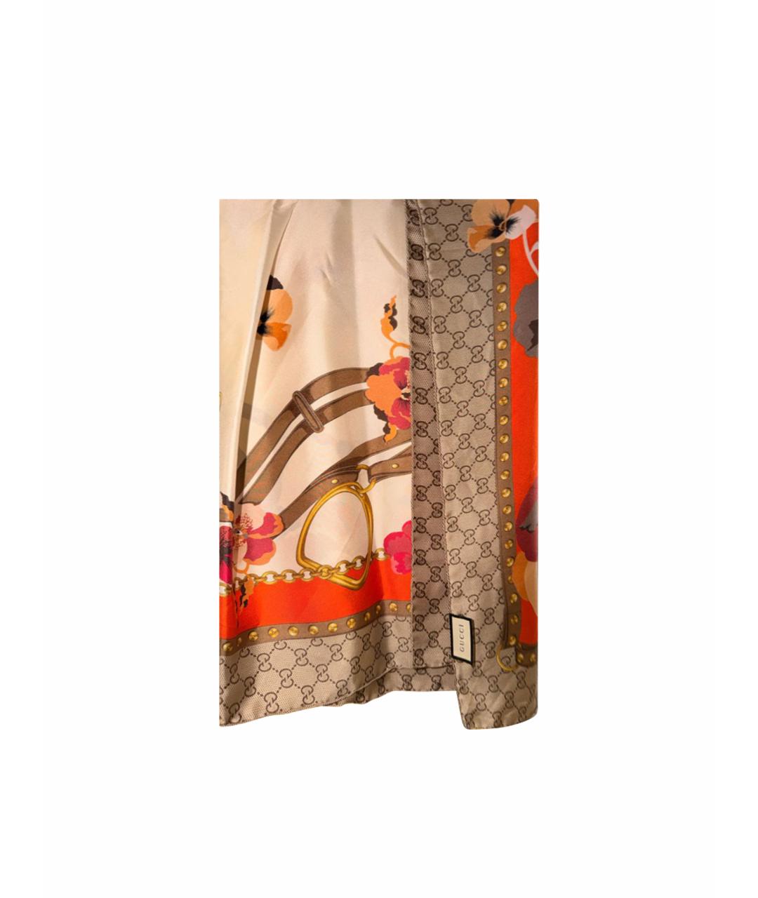 GUCCI Мульти шелковый платок, фото 1