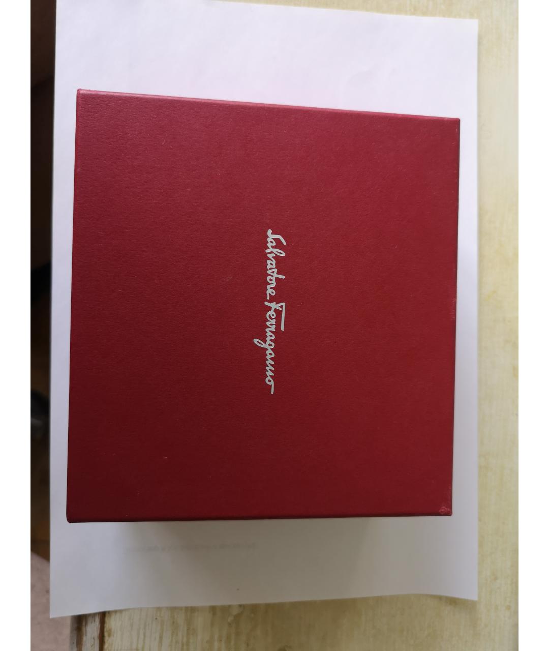 FERRAGAMO Синий ремень из кожи крокодила, фото 6