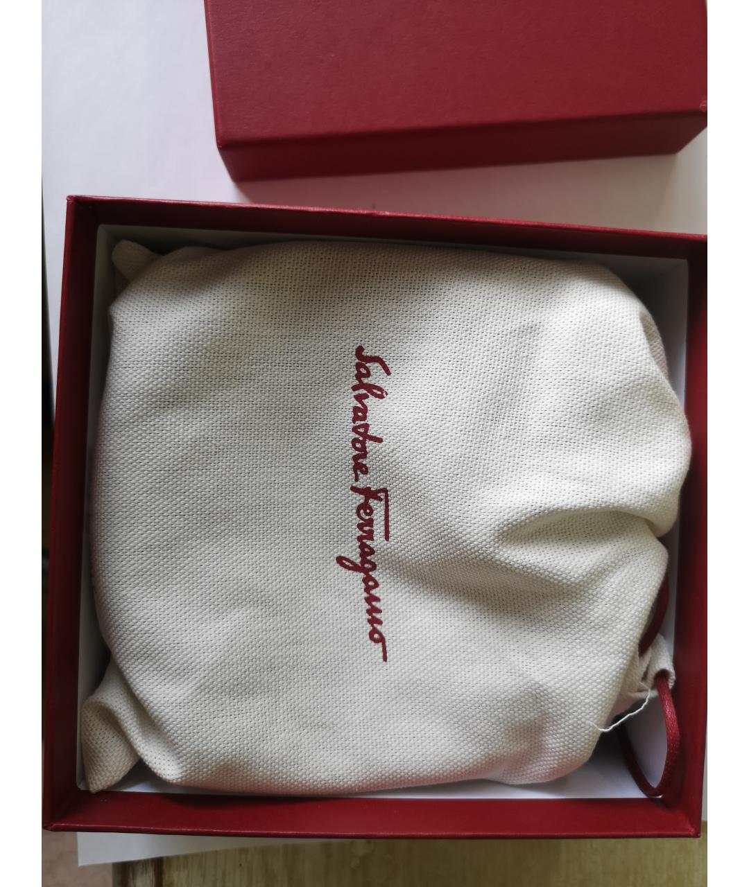 FERRAGAMO Синий ремень из кожи крокодила, фото 5
