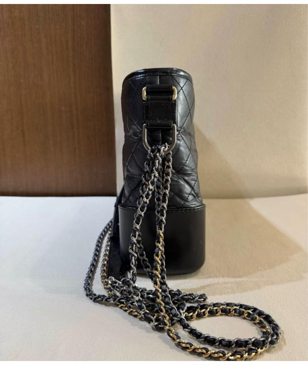 CHANEL Черная кожаная сумка через плечо, фото 4
