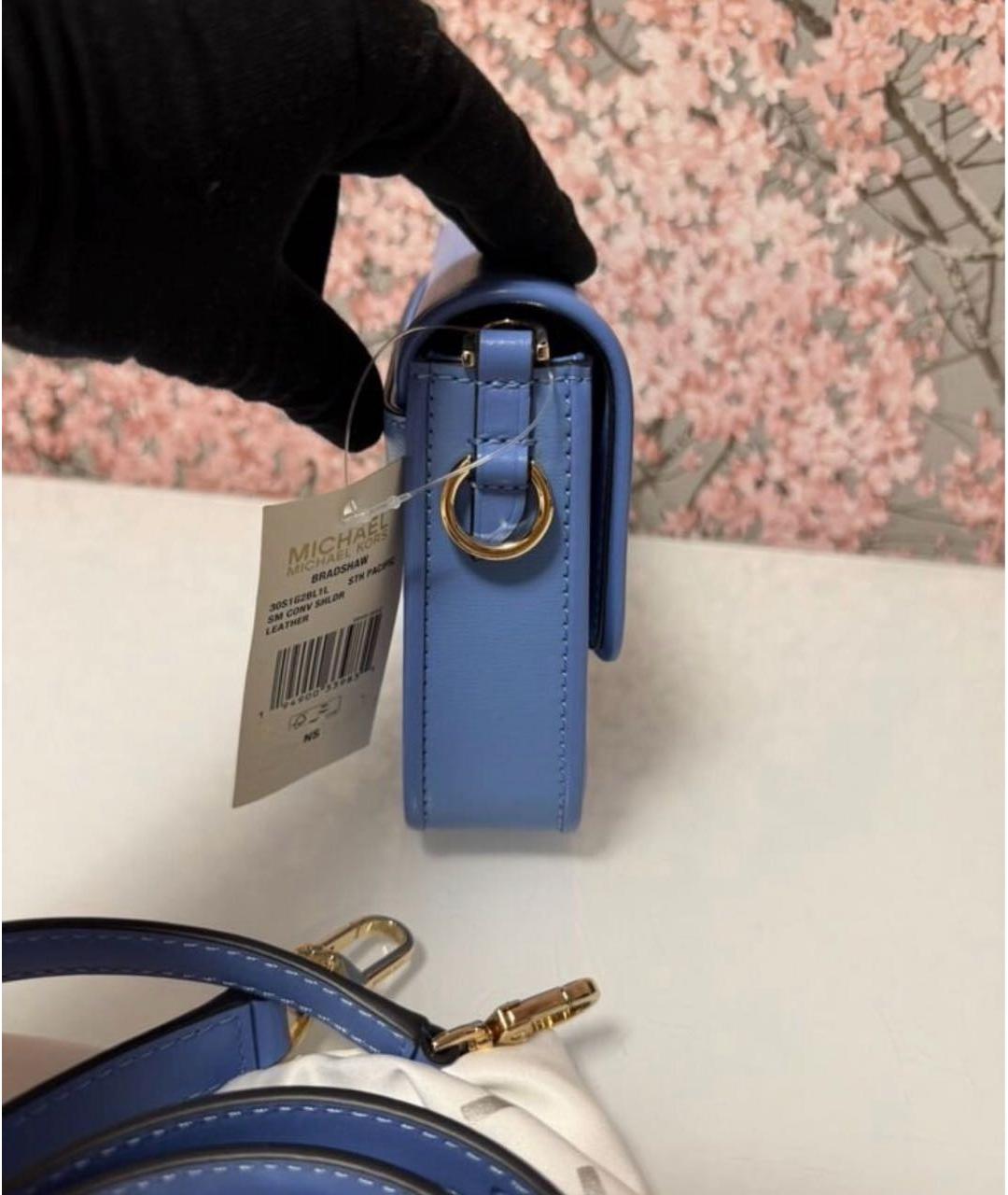 MICHAEL KORS Синяя кожаная сумка через плечо, фото 2