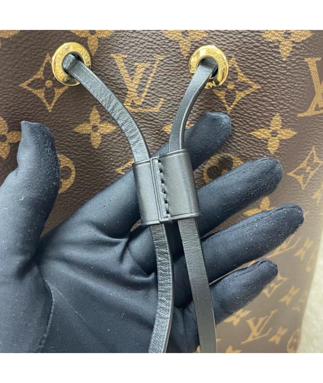 LOUIS VUITTON Коричневая сумка через плечо из канвы, фото 6