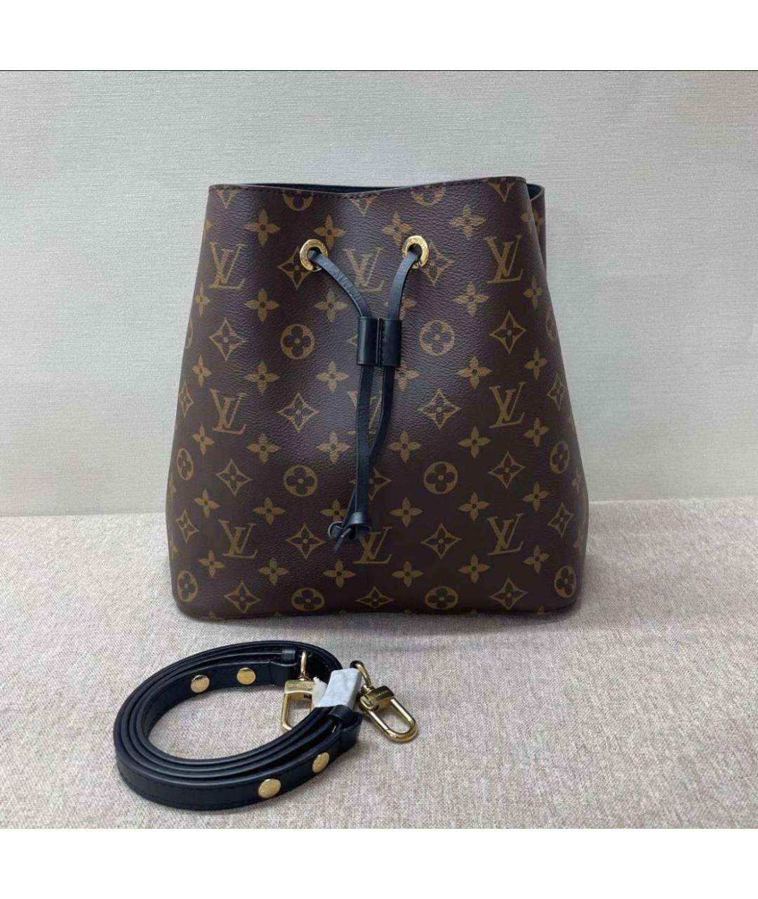 LOUIS VUITTON Коричневая сумка через плечо из канвы, фото 9