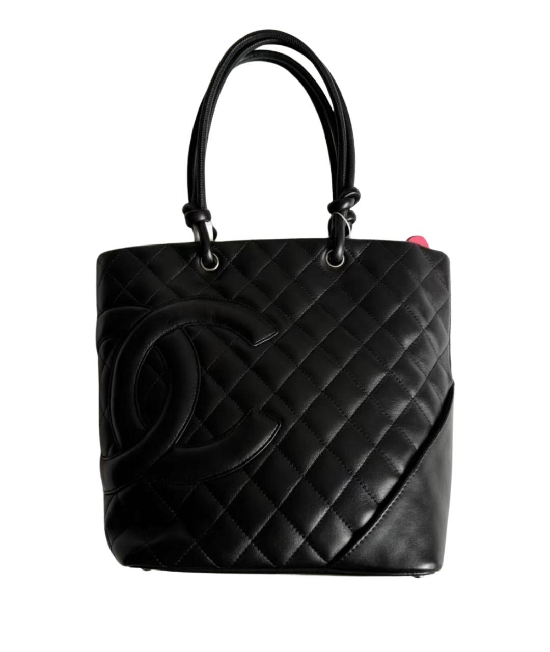 CHANEL Черная кожаная сумка тоут, фото 1