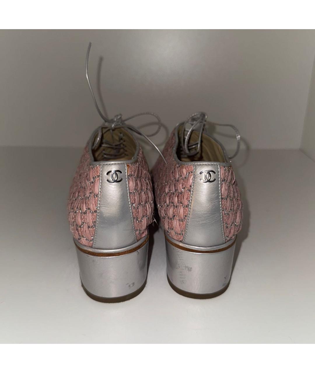 CHANEL Розовые туфли, фото 4