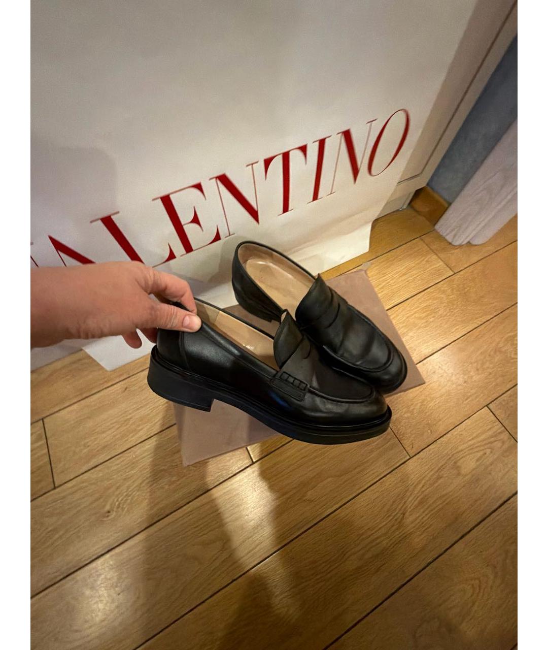 GIANVITO ROSSI Черные кожаные лоферы, фото 7
