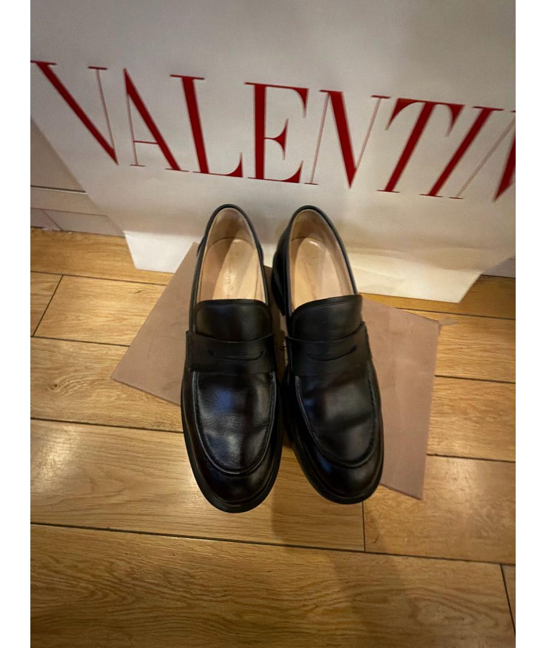 GIANVITO ROSSI Черные кожаные лоферы, фото 8