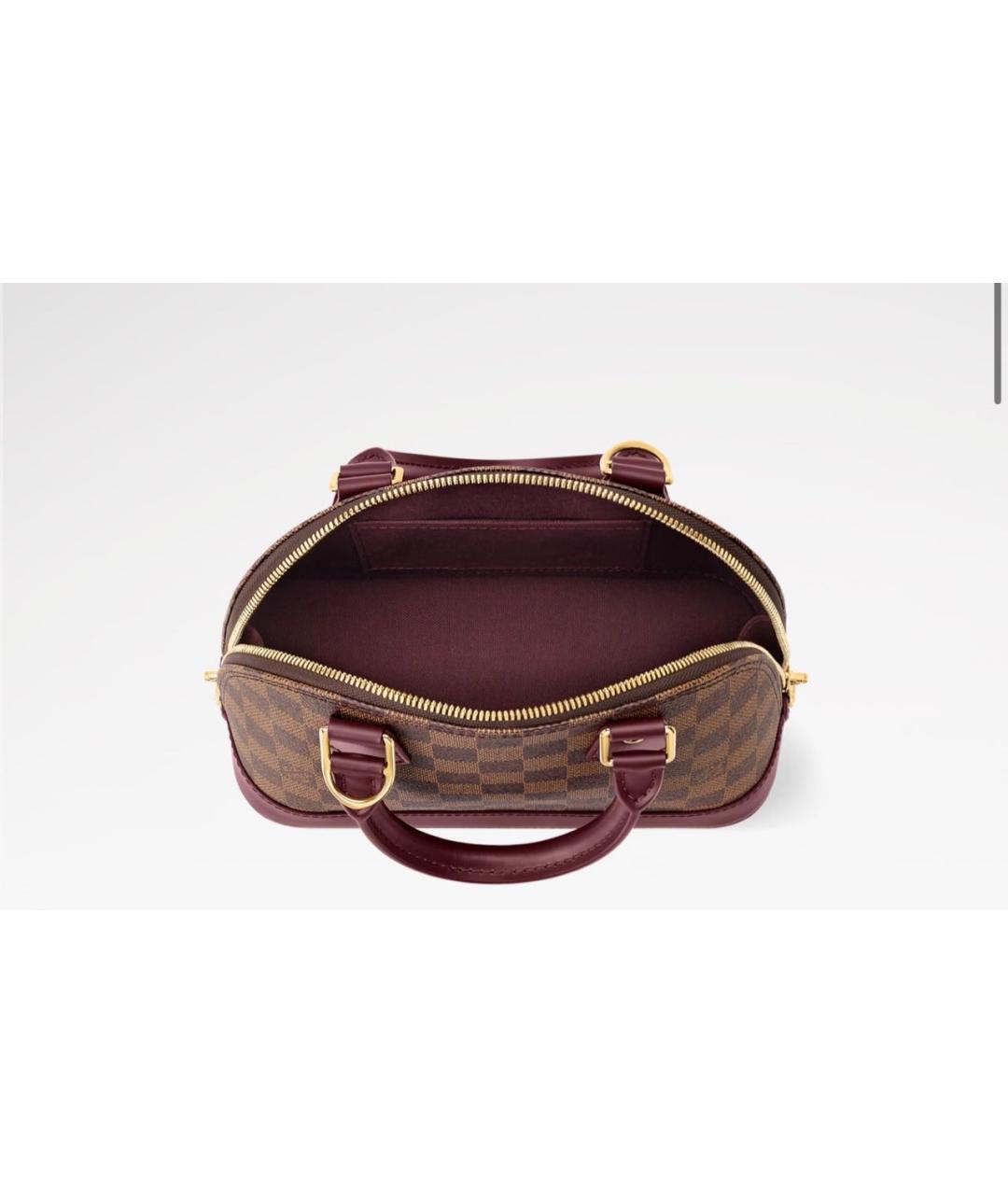 LOUIS VUITTON Коричневая сумка с короткими ручками из канвы, фото 5