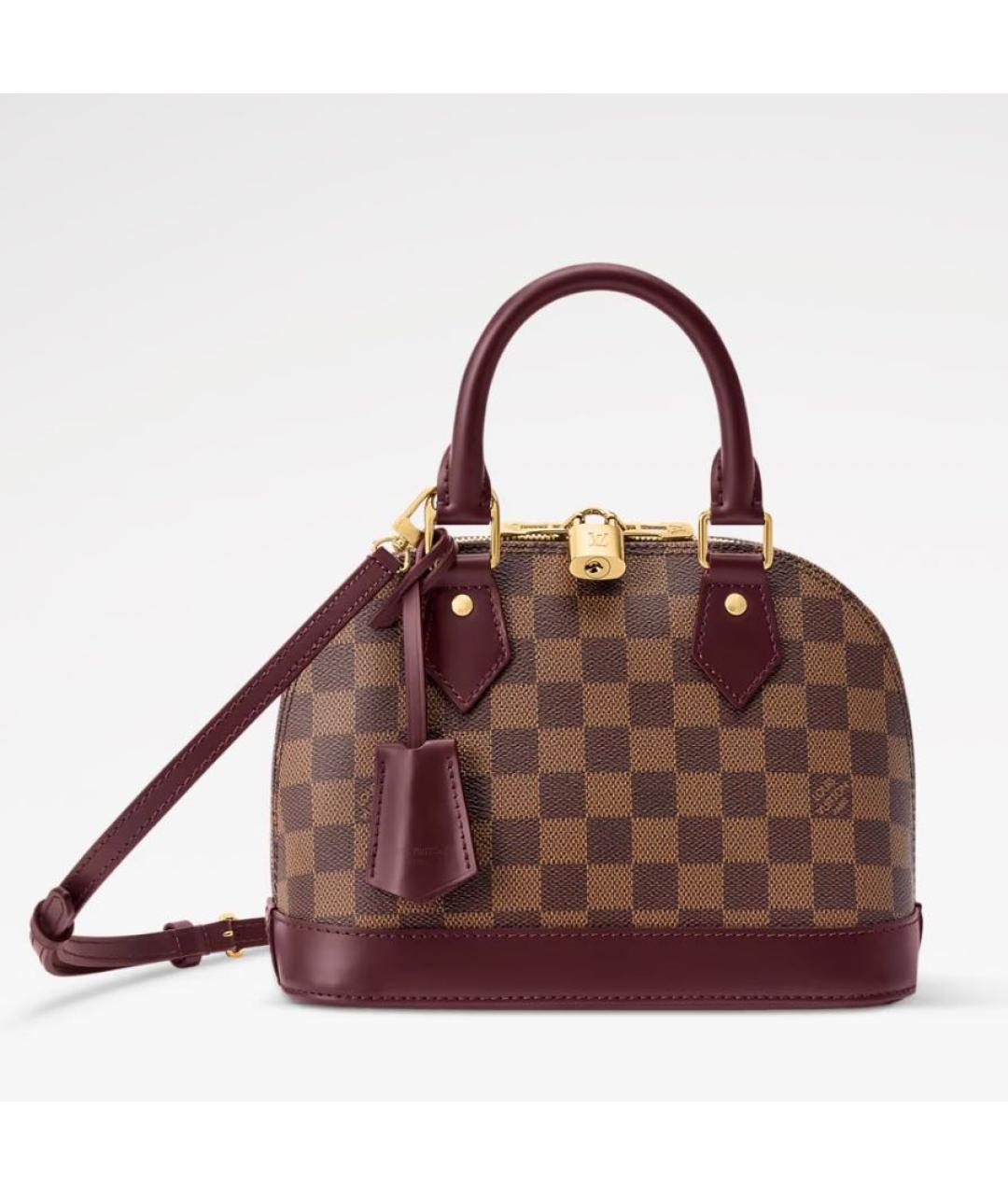 LOUIS VUITTON Коричневая сумка с короткими ручками из канвы, фото 9