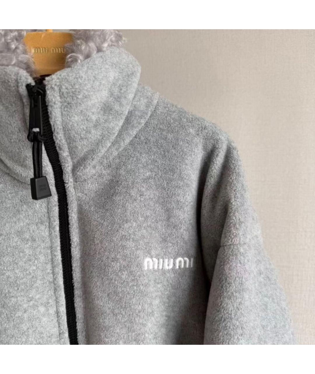 MIU MIU Серая куртка, фото 2