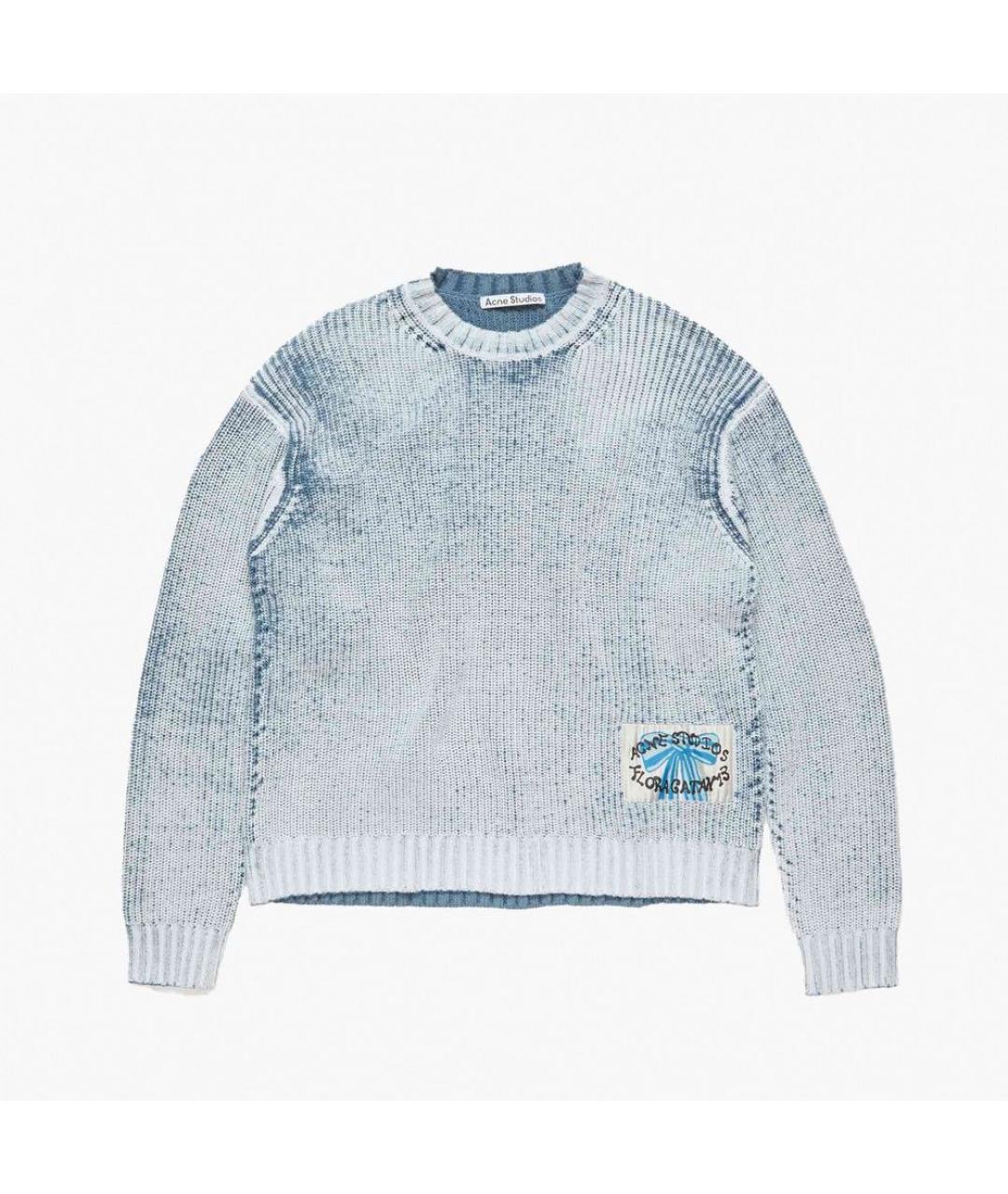 ACNE STUDIOS Голубой хлопковый джемпер / свитер, фото 9