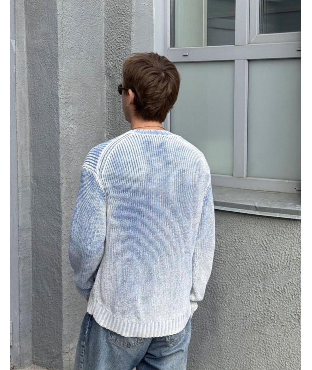 ACNE STUDIOS Голубой хлопковый джемпер / свитер, фото 7