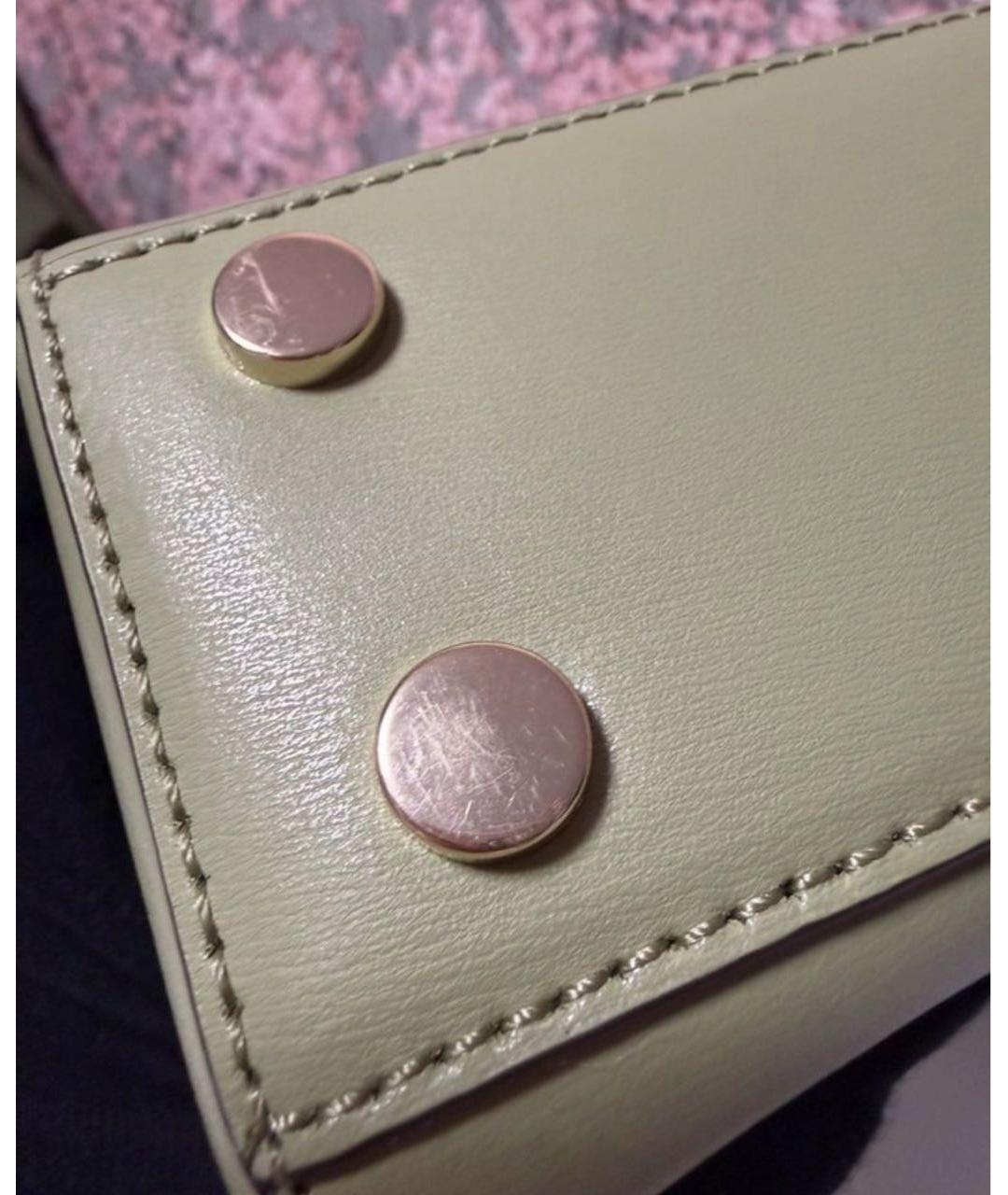 MICHAEL KORS Зеленая кожаная сумка с короткими ручками, фото 4